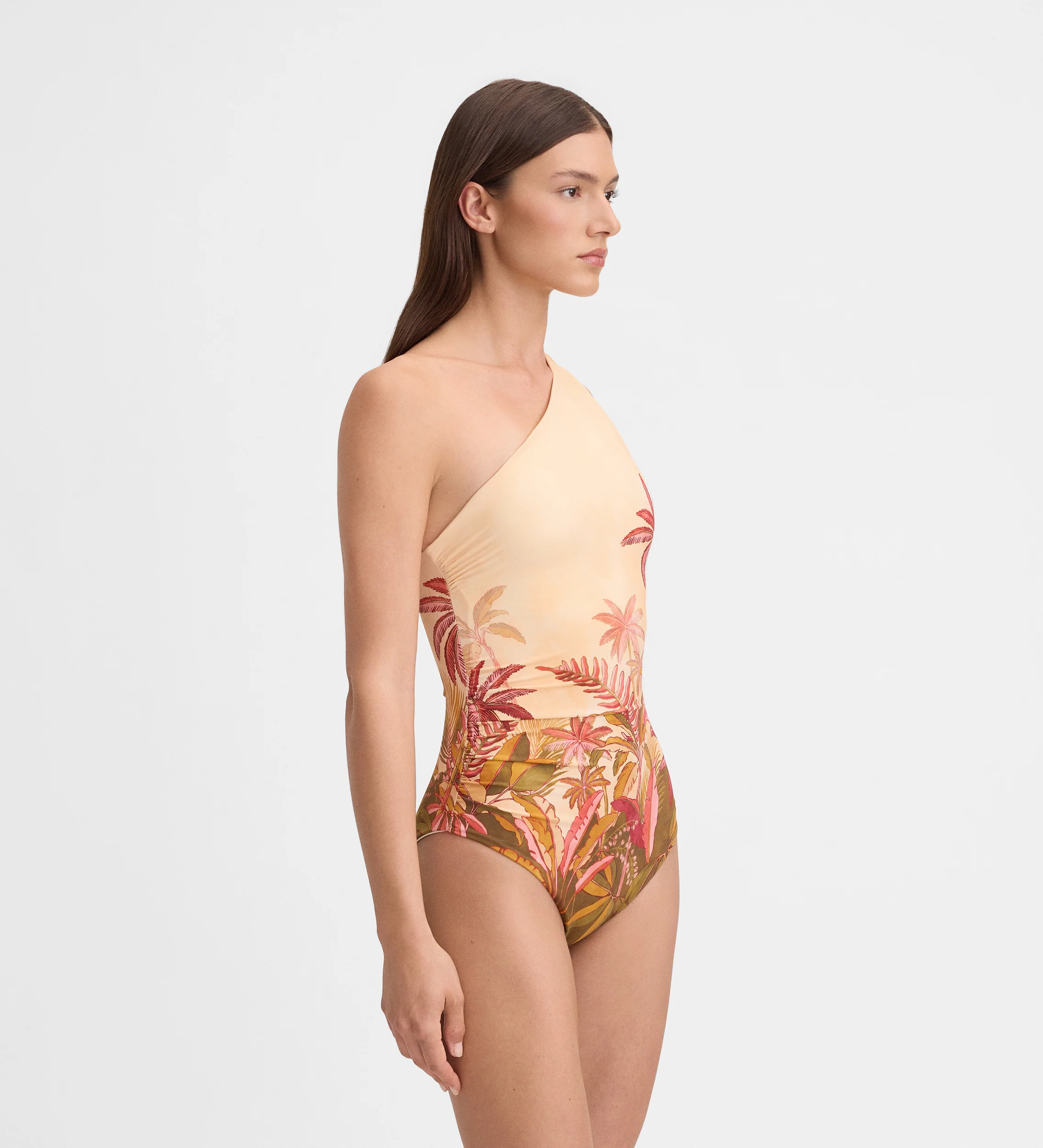 Bañador estampado escote asimétrico - Image 3
