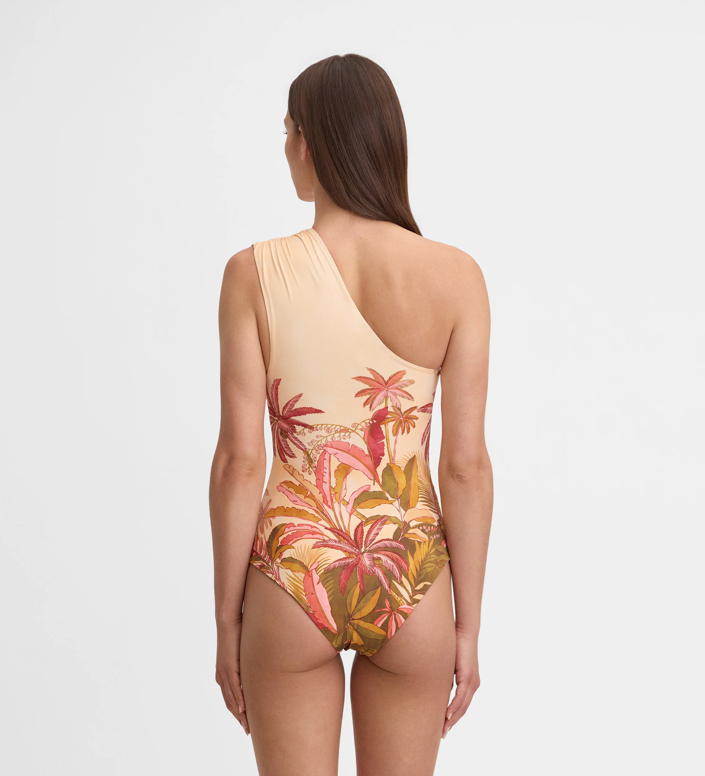 Bañador estampado escote asimétrico - Image 5