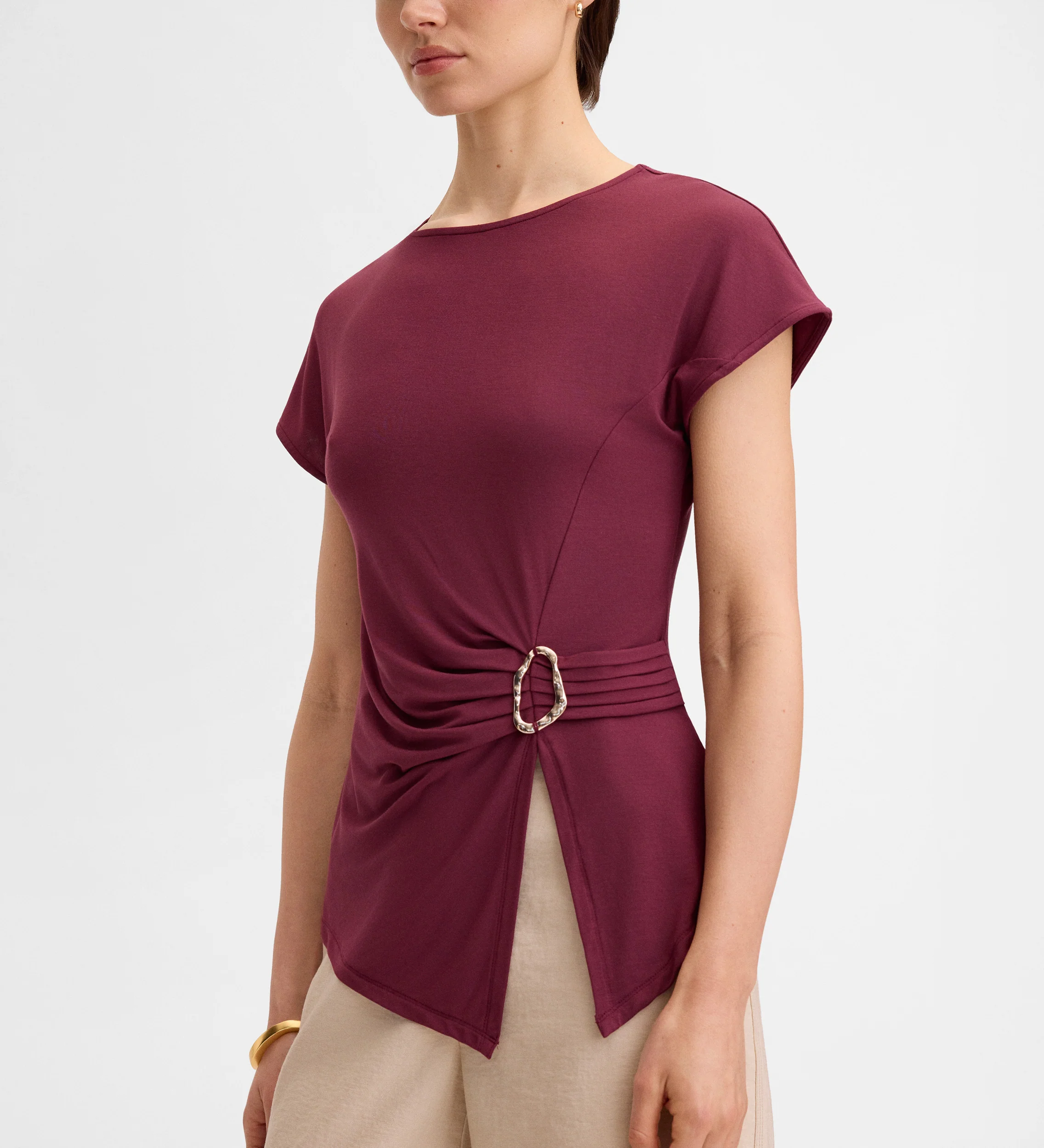 Camiseta asimétrica hebilla - Image 4