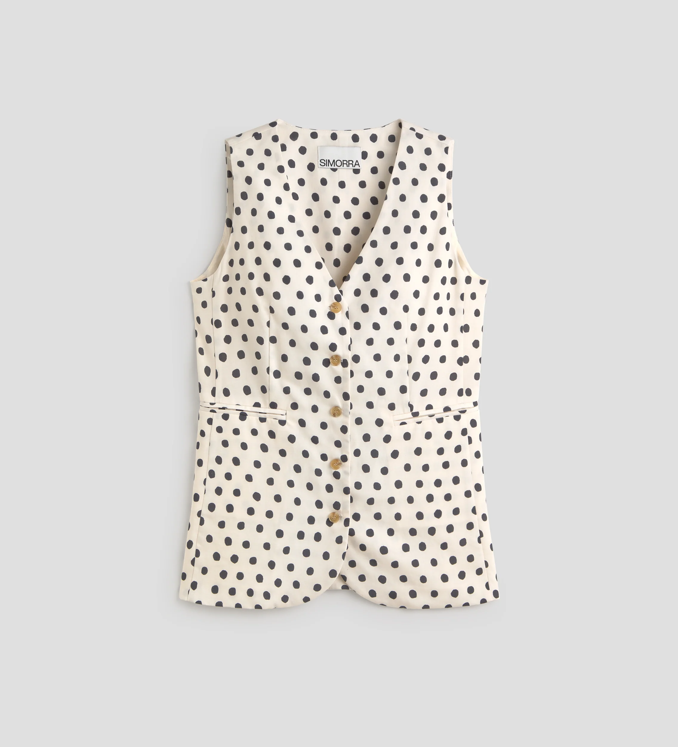 Chaleco estampado topos - Image 6
