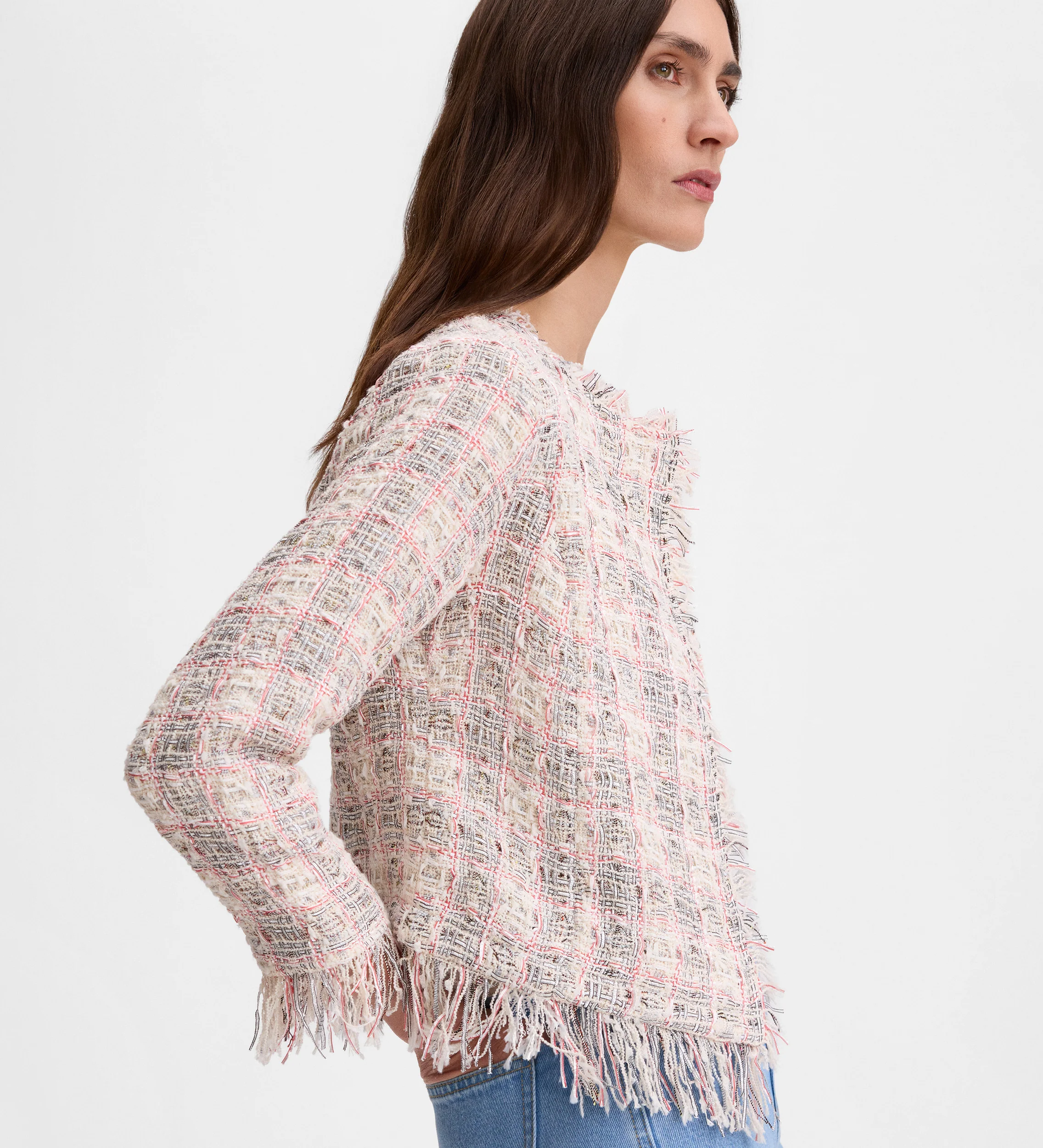 Chaqueta tweed desflecados - Image 4