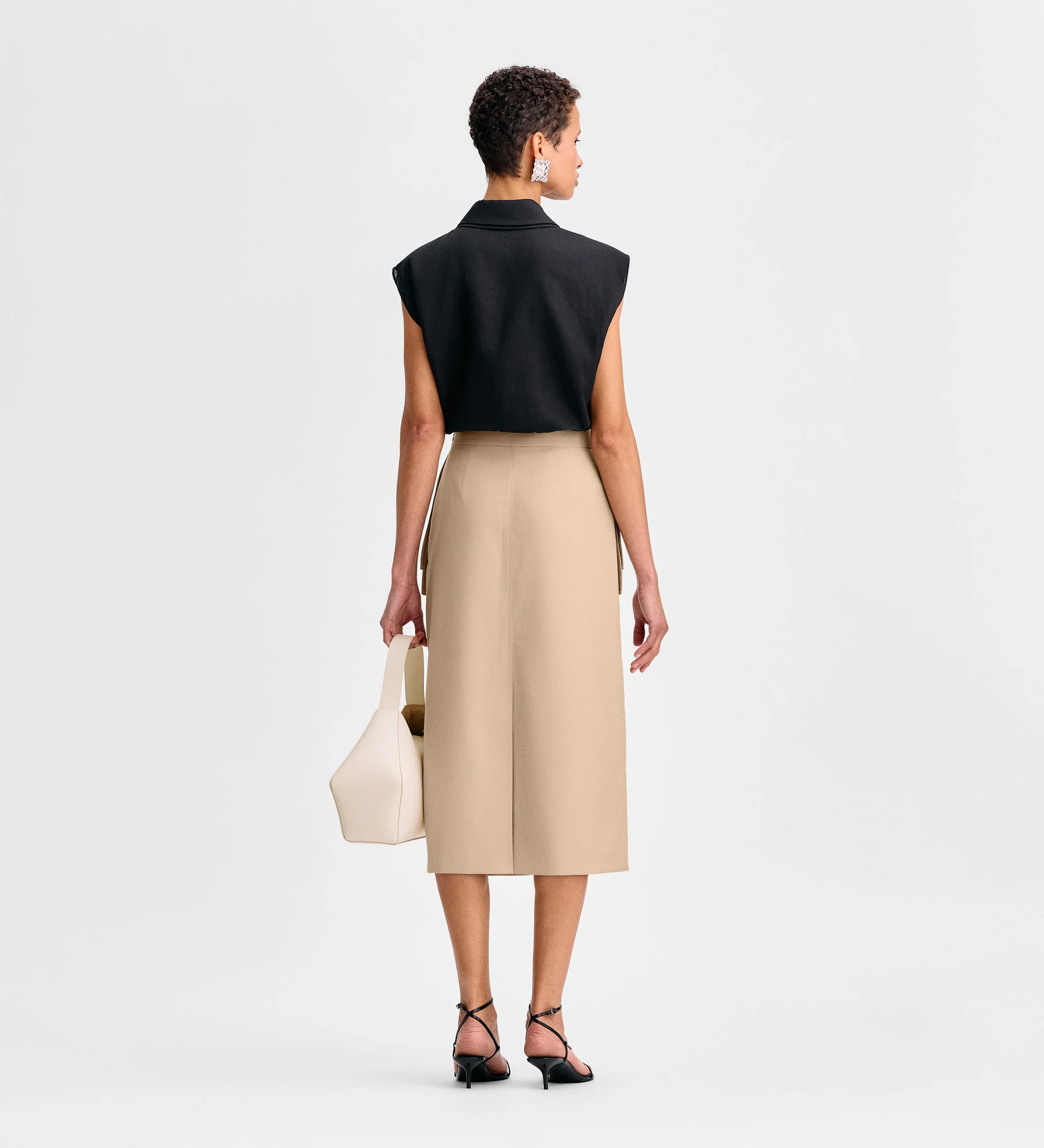 Falda midi detalle bolsillos - Image 6