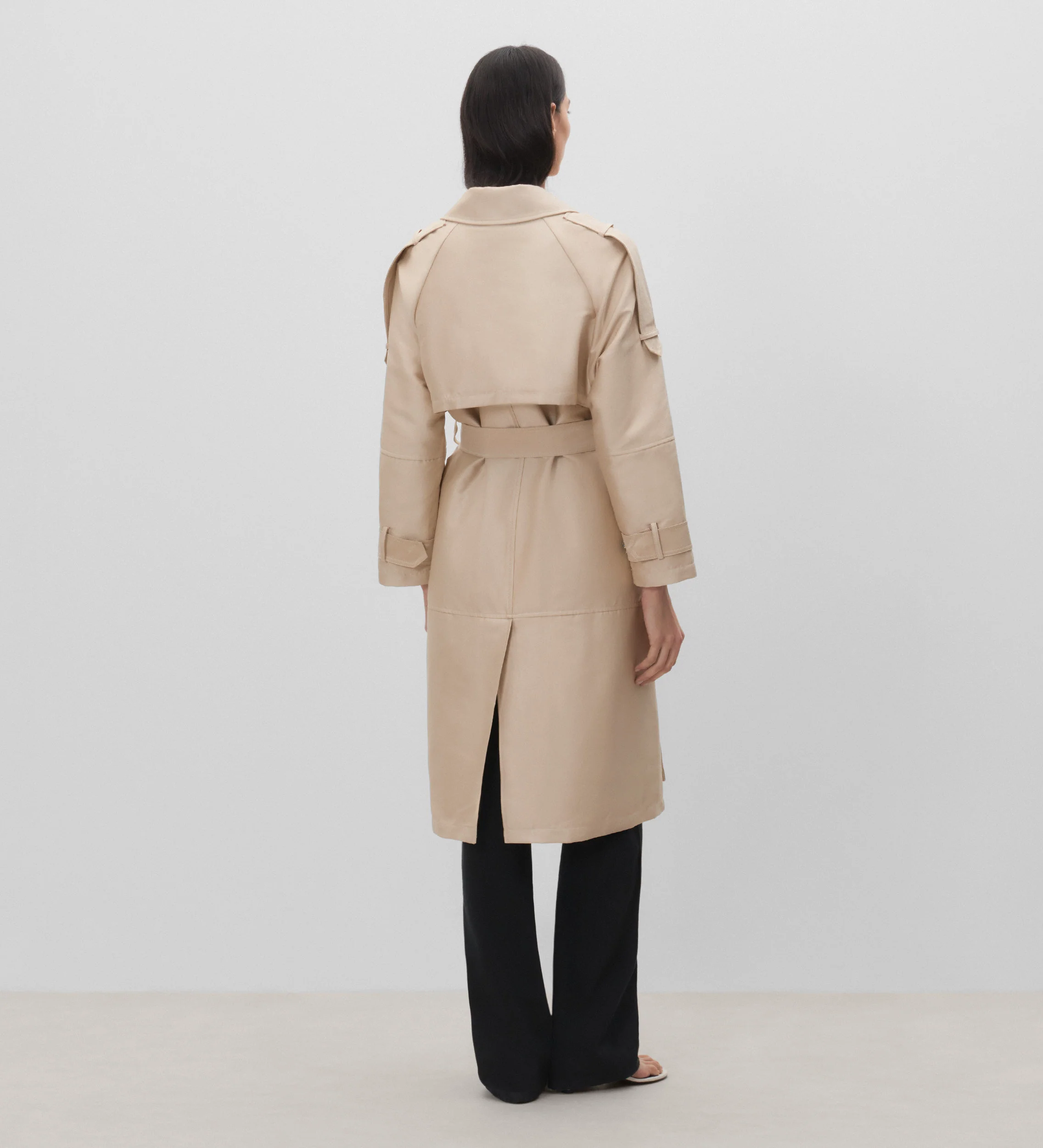 Gabardina cinturón lazada - Image 5