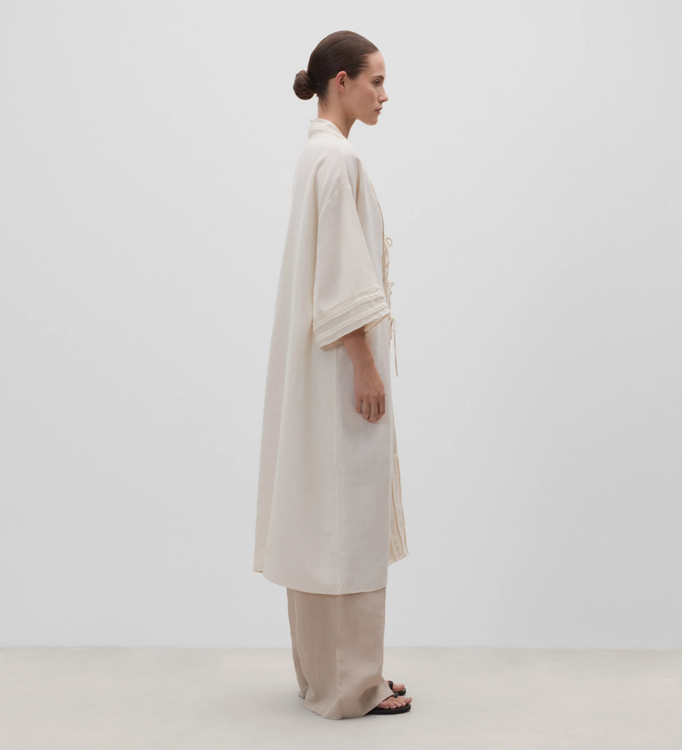Kaftan lino trenzas - Image 4