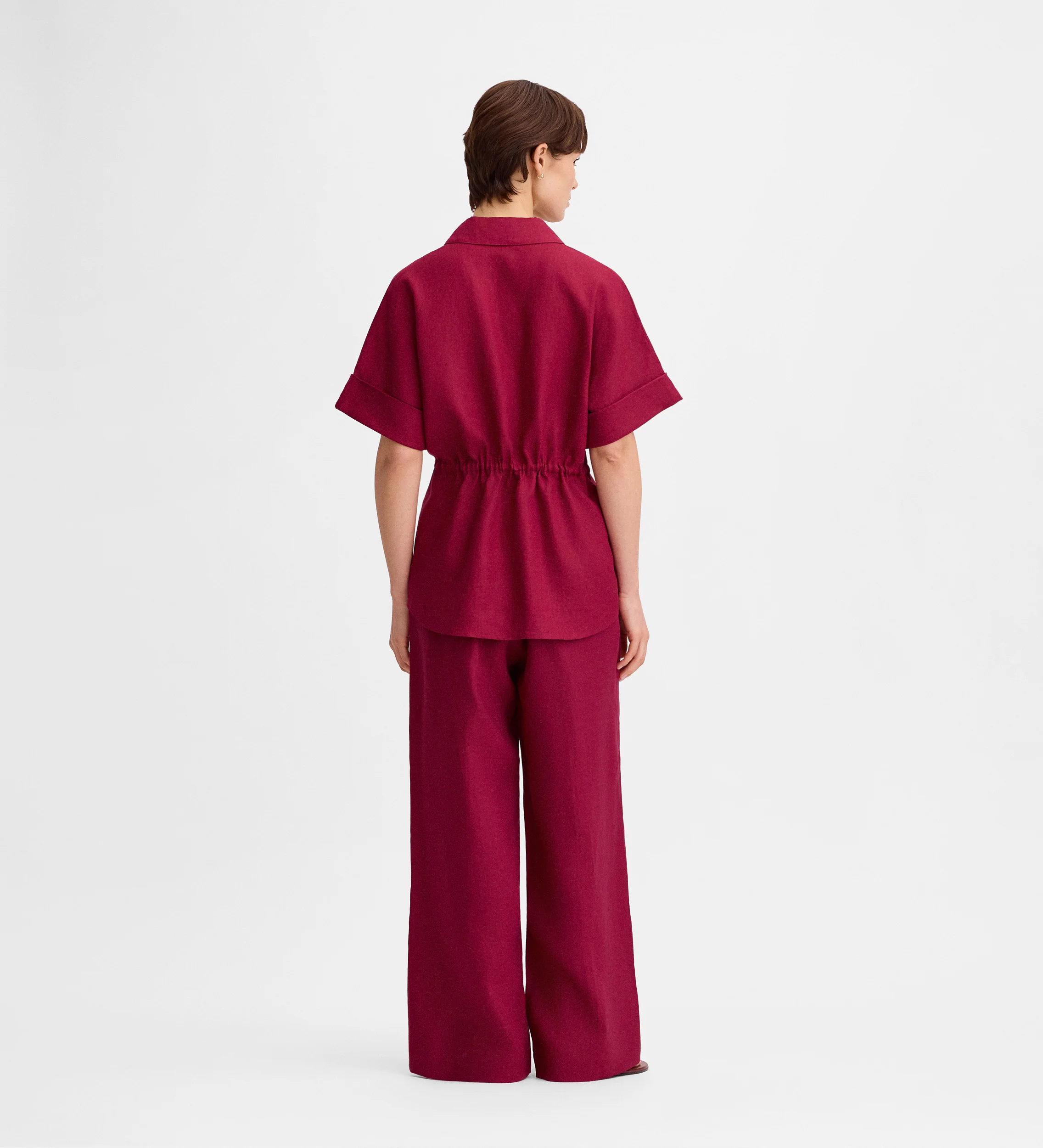 Pantalón lino pinzas - Image 7