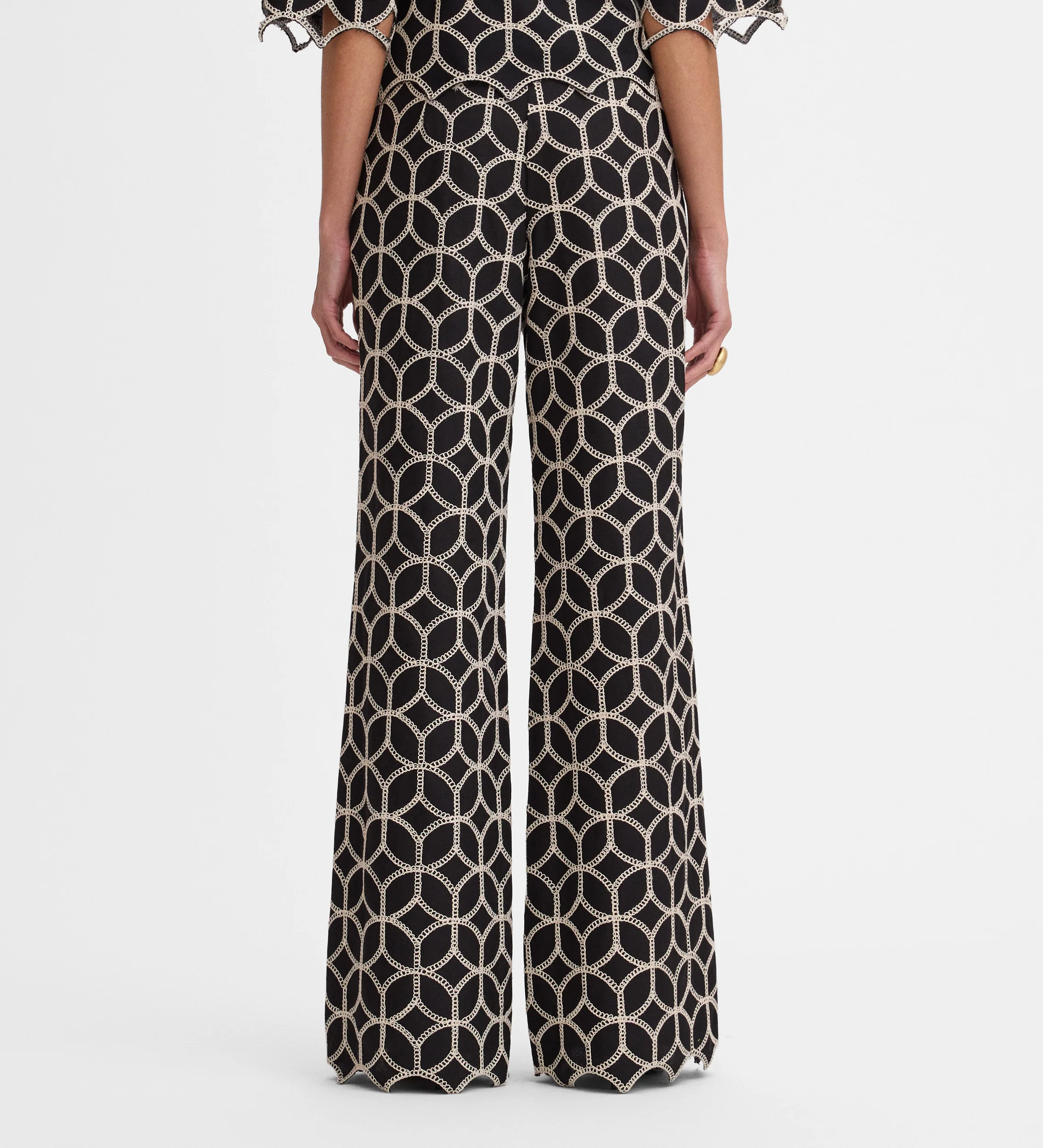 Pantalón palazzo bordado - Image 6