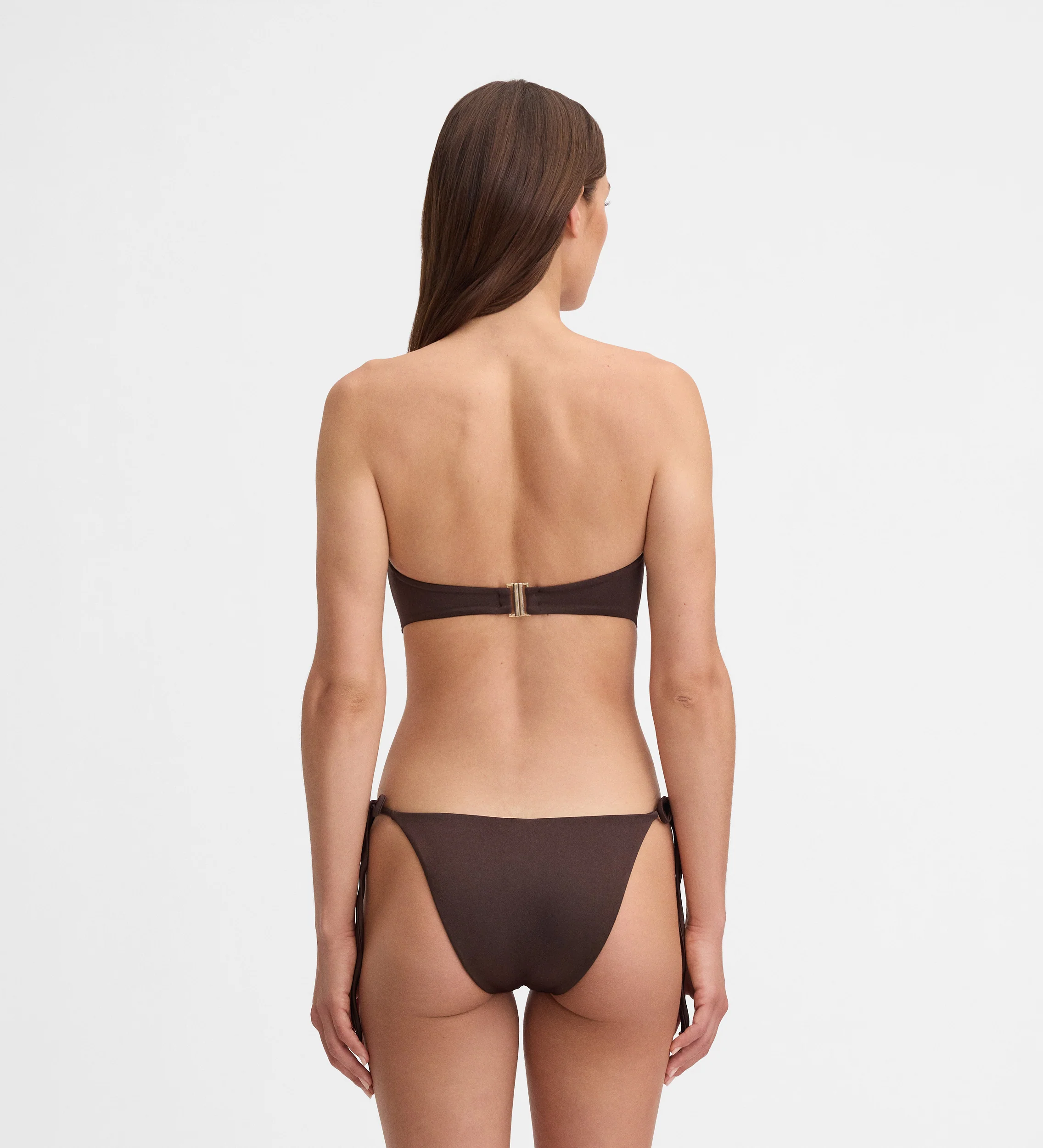 Top bikini bandeau drapeado - Image 5