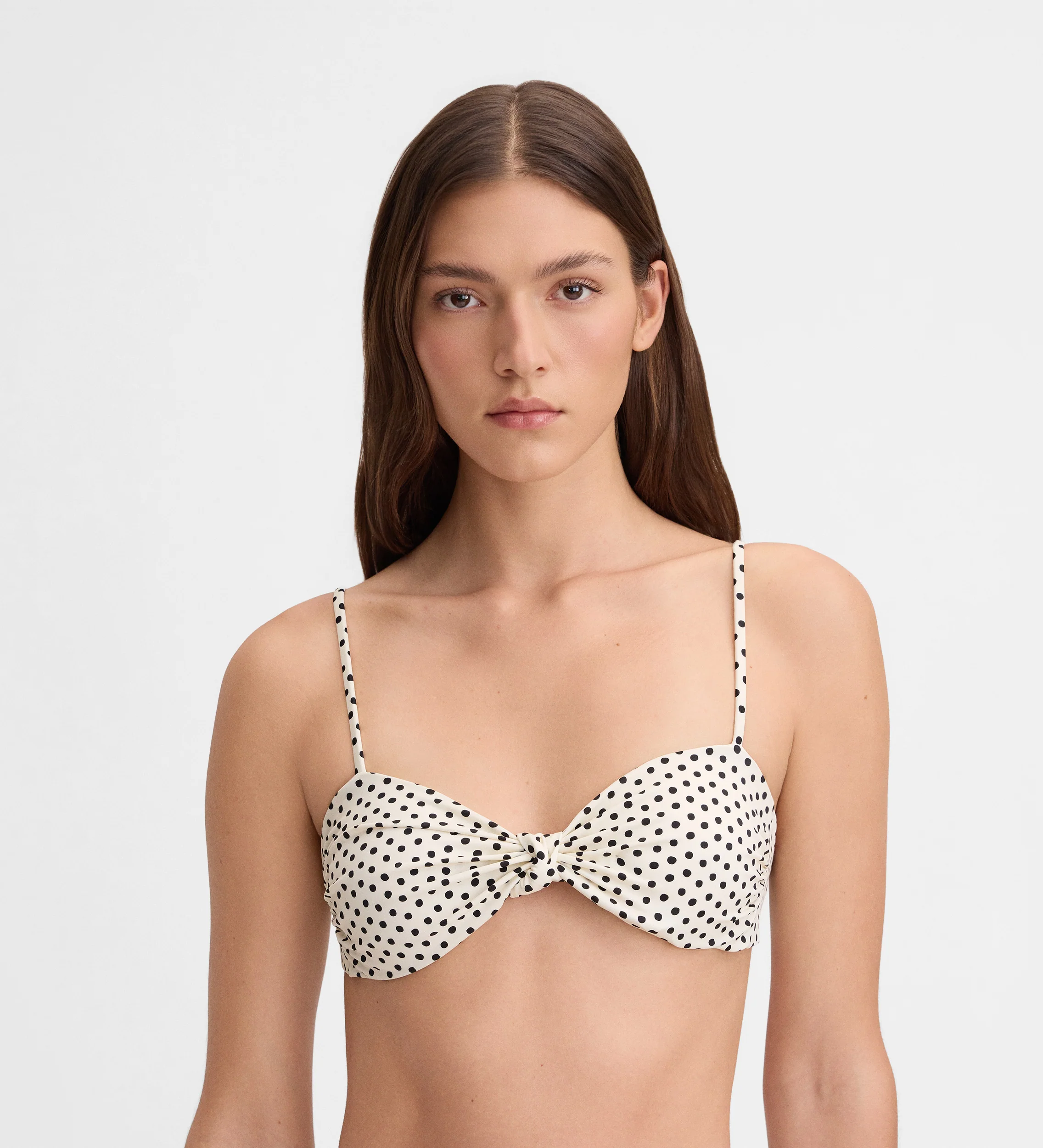 Top bikini fruncido estampado - Image 3