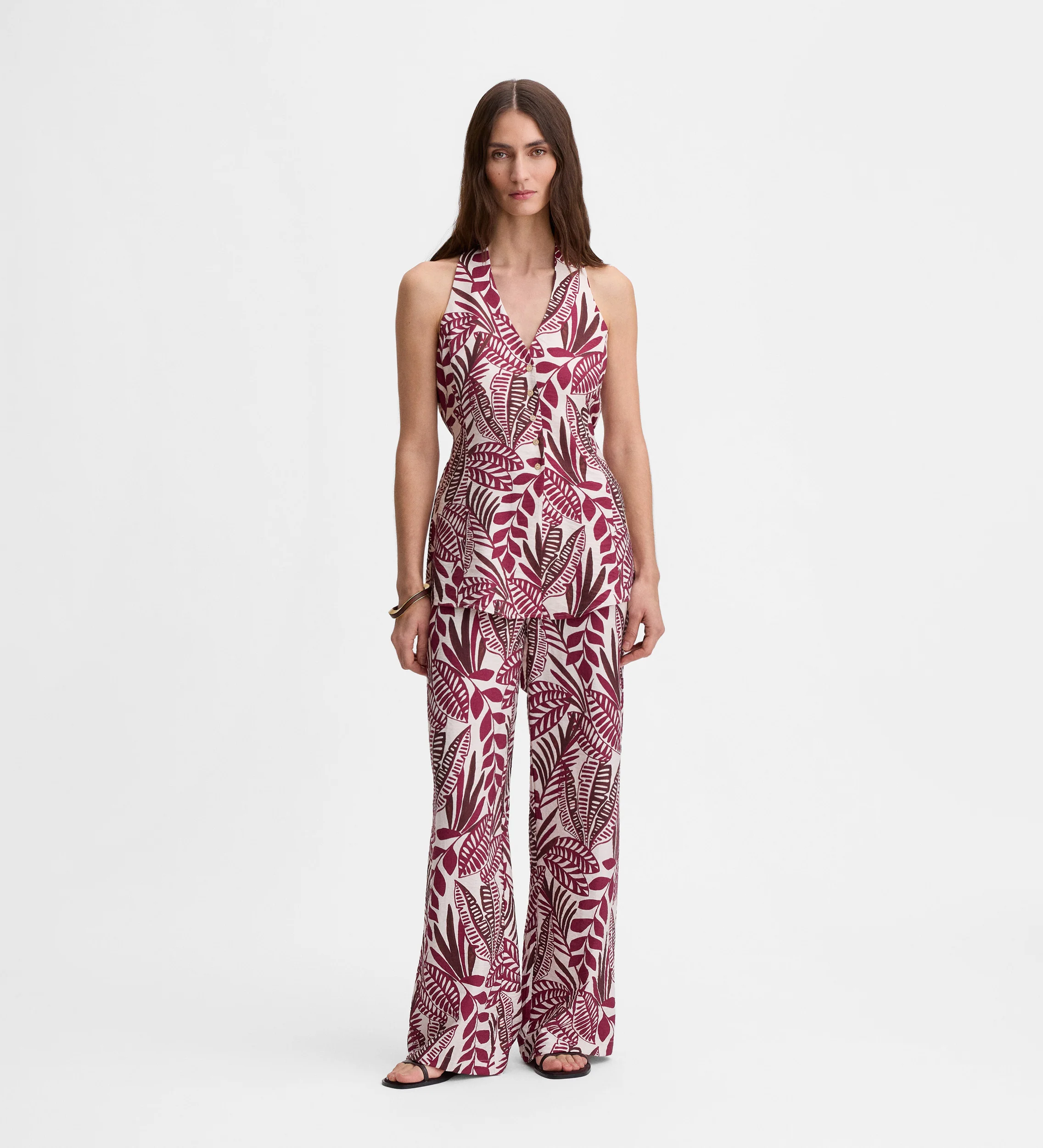Top halter estampado