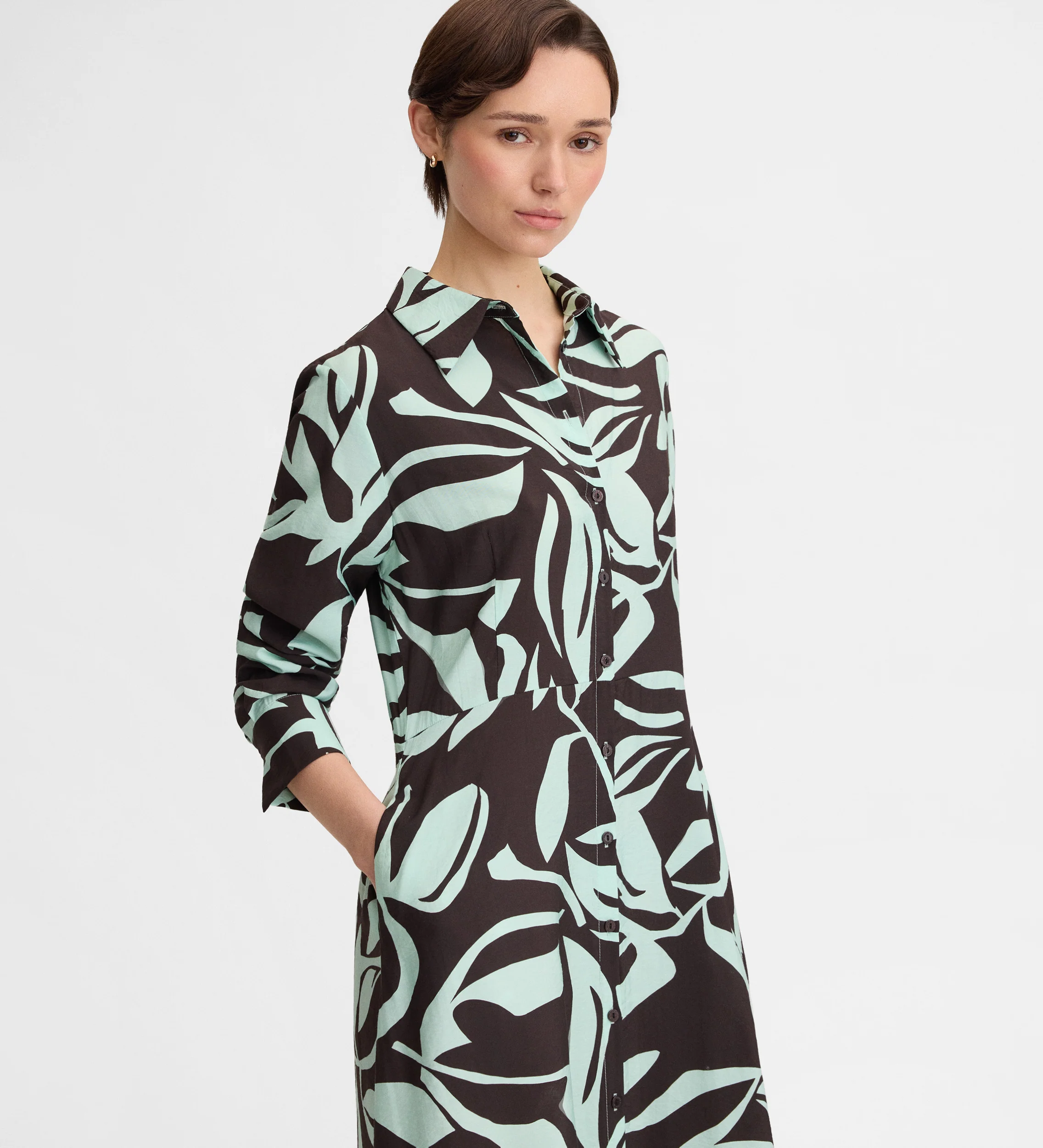 Vestido camisero estampado - Image 3