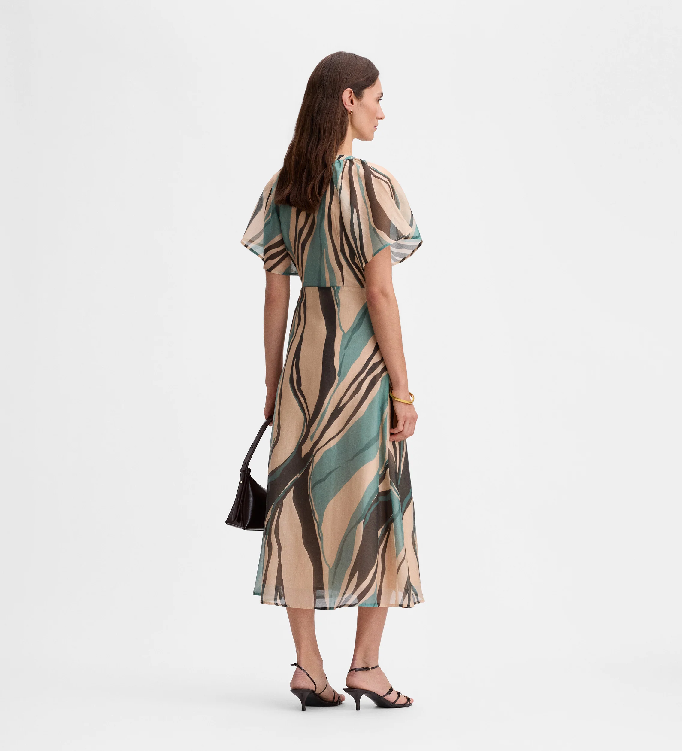Vestido estampado corte evasé - Image 4