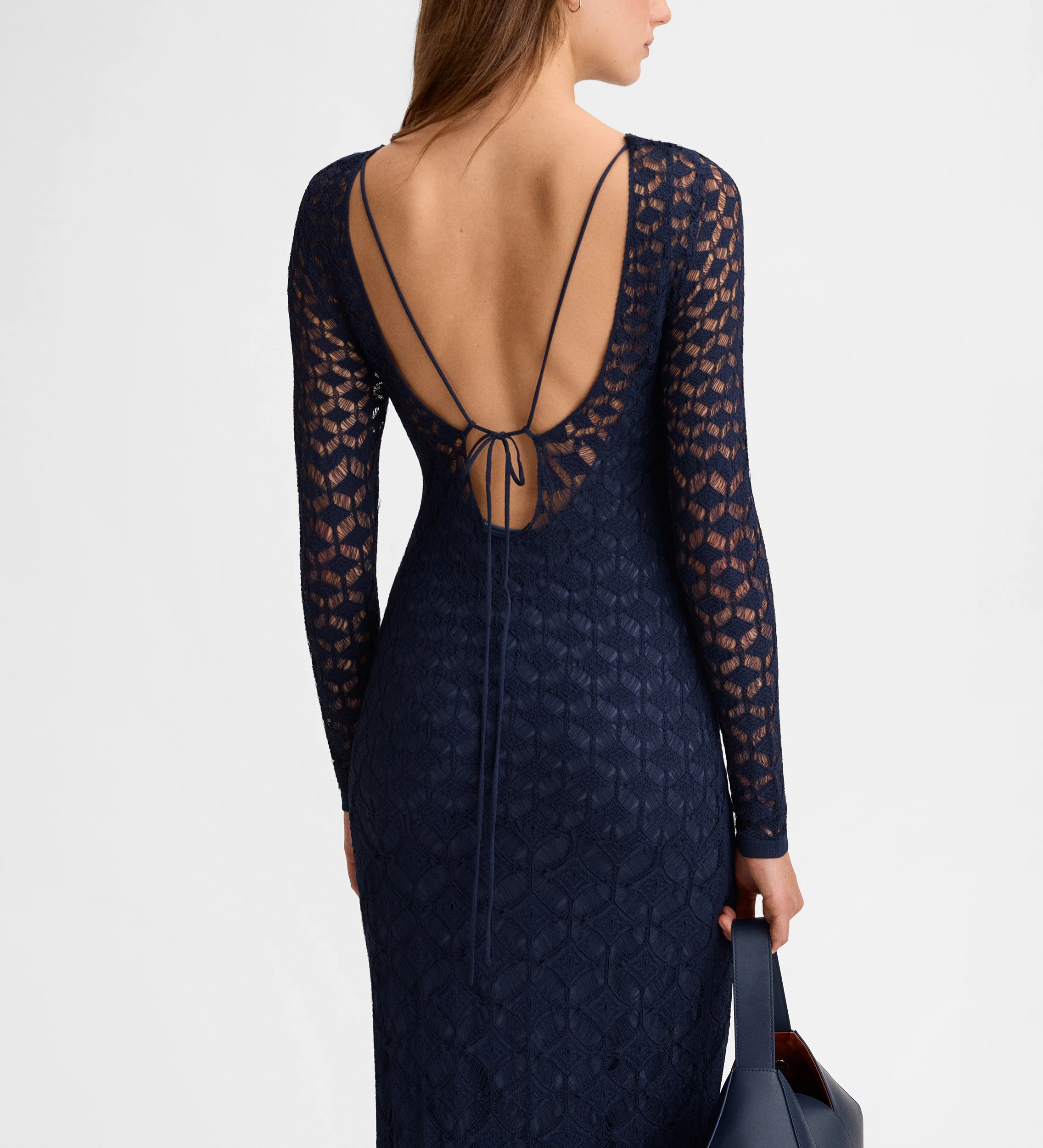Vestido largo calado - Image 4