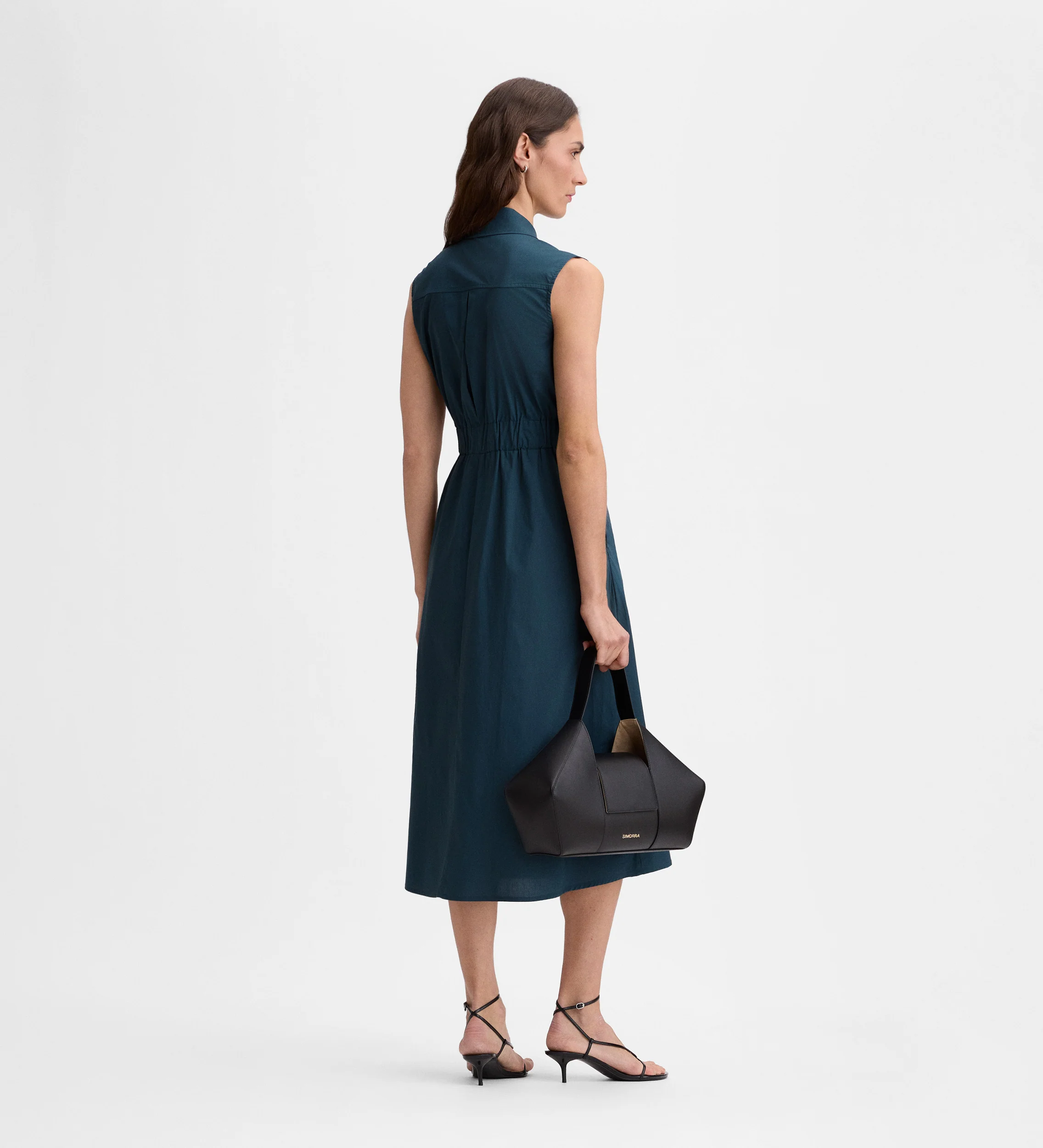 Vestido midi camisero hebillas - Image 5