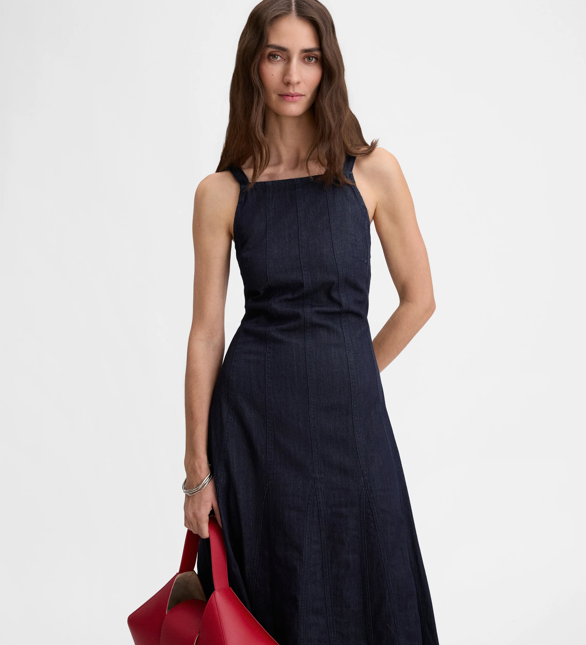 Vestido midi denim - Image 3