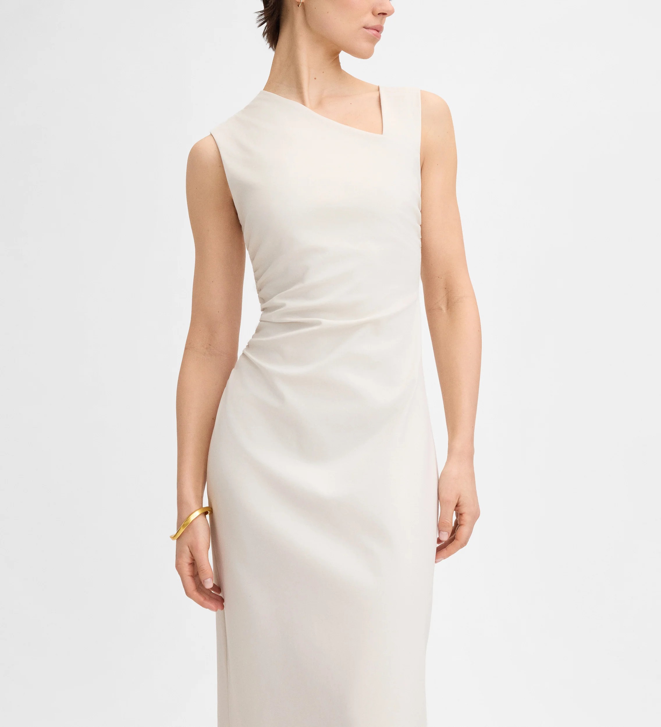 Vestido midi fruncido - Image 3