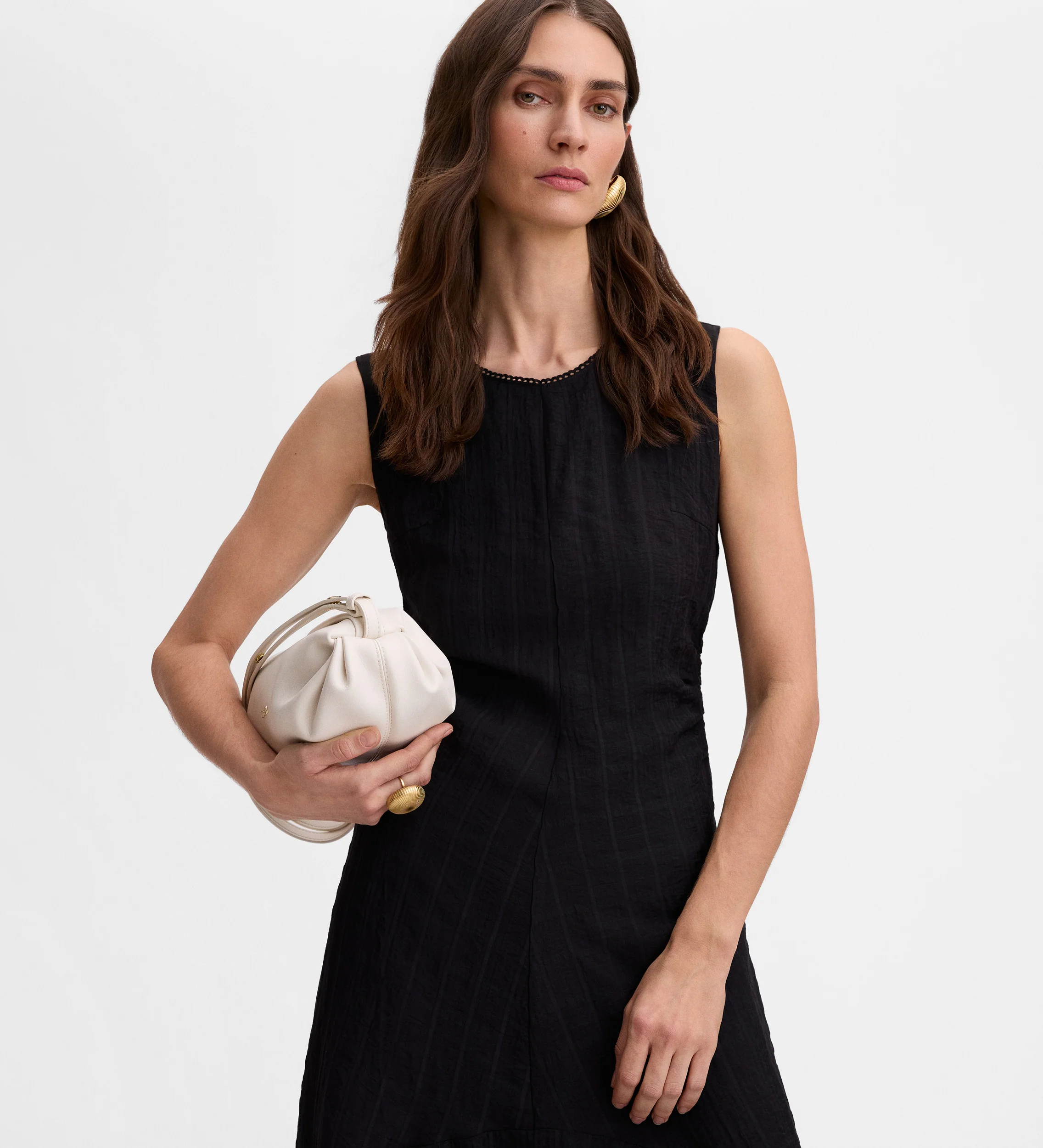 Vestido midi fruncidos - Image 3