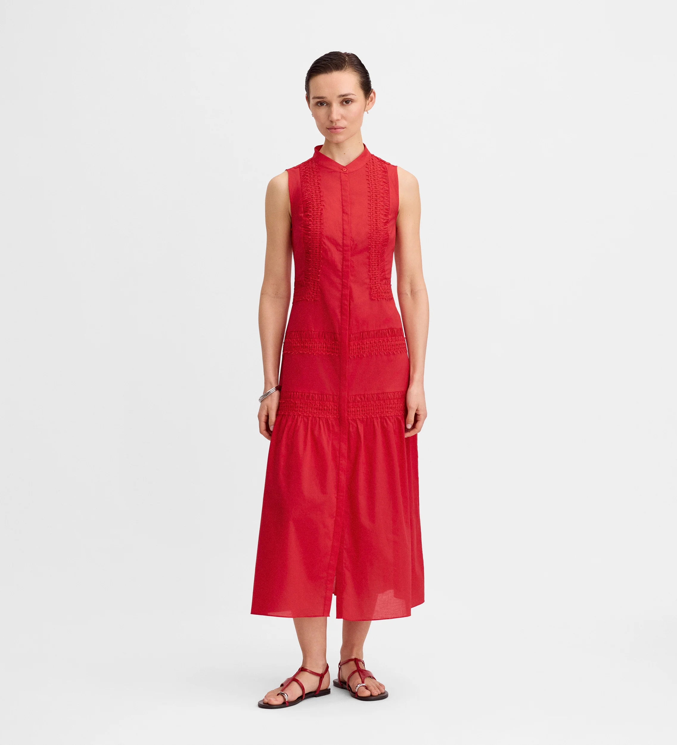 Vestido midi puntillas