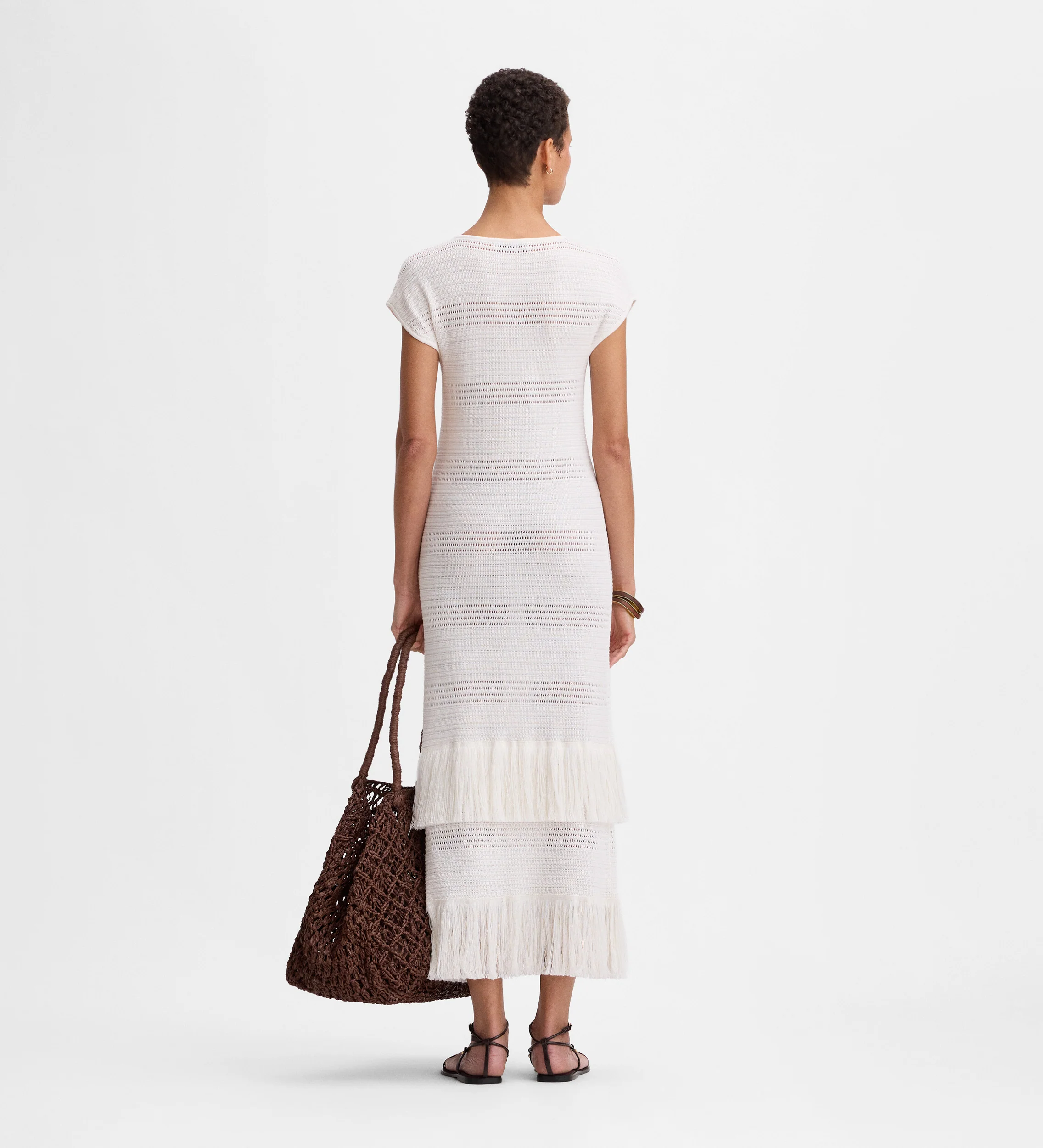 Vestido punto flecos - Image 3